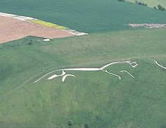 white horse from air
